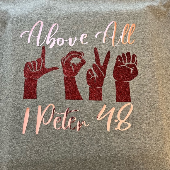 Faith T-shirts “Above all Love” - Picture 1 of 1
